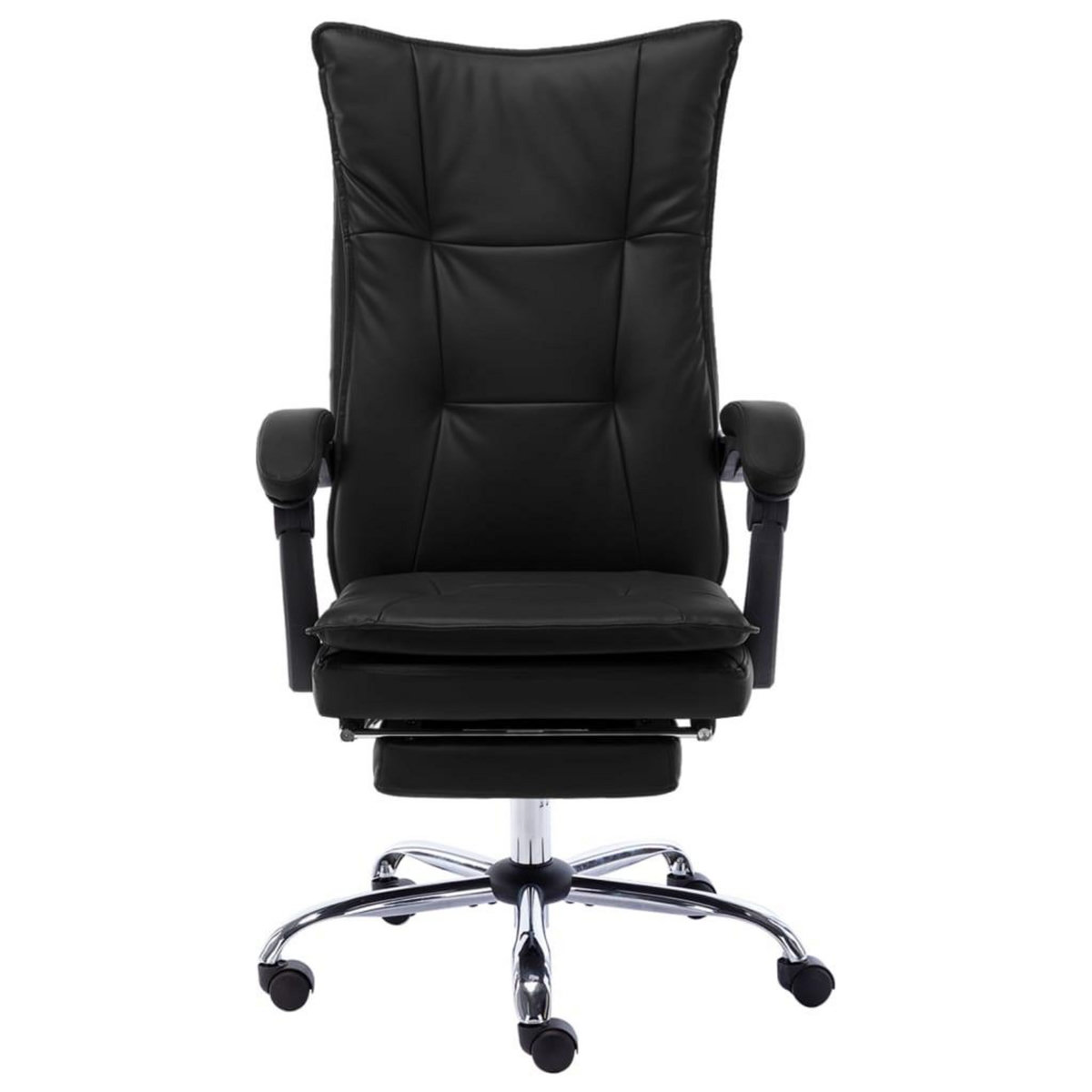 VIDAXL Chaise de bureau Noir Similicuir