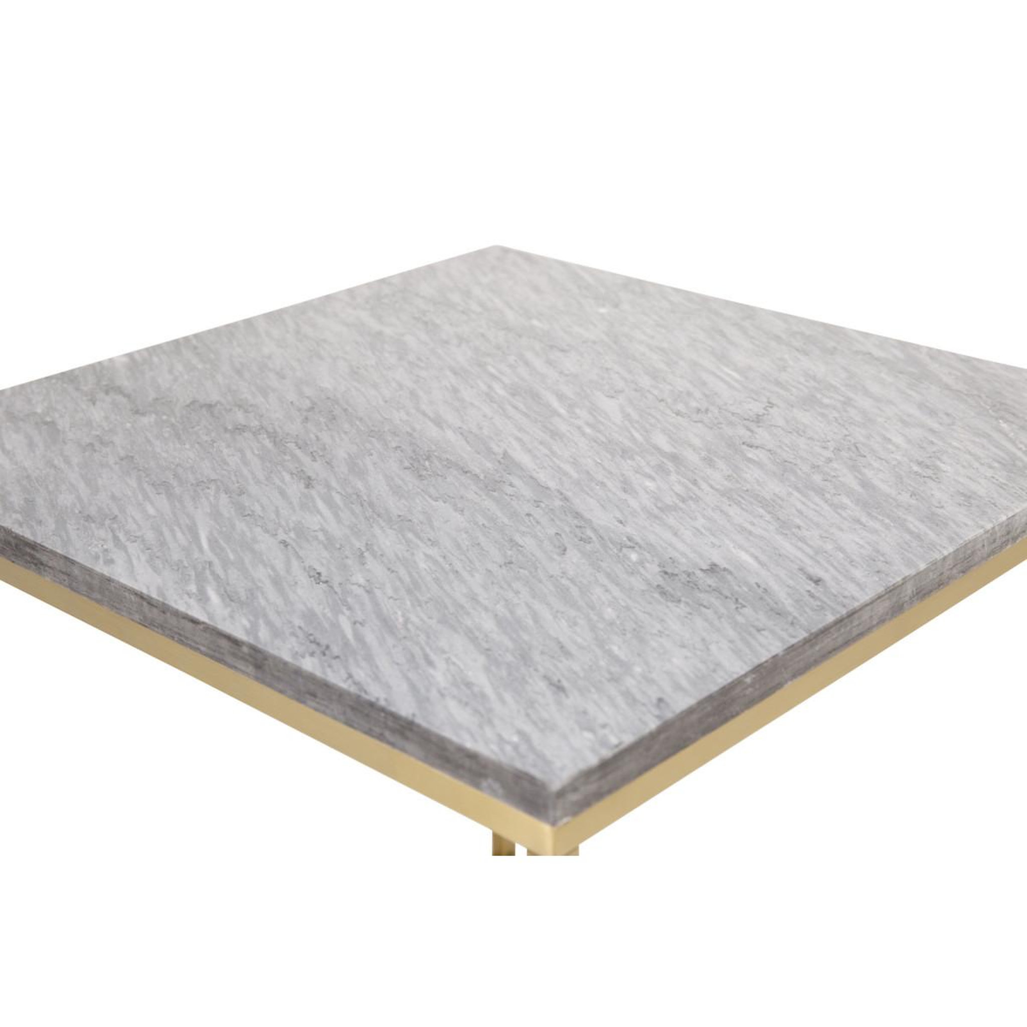 Voir la diapositive 3 : Paris Prix Table basse en marbre  estelle  50cm gris