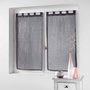 Voir la diapositive 1 : Paris Prix Paire de Voilages  Filiane  90x90cm Anthracite