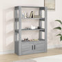 Voir la diapositive 1 : VIDAXL Buffet Sonoma gris 80x30x119,5 cm Bois d'ingenierie