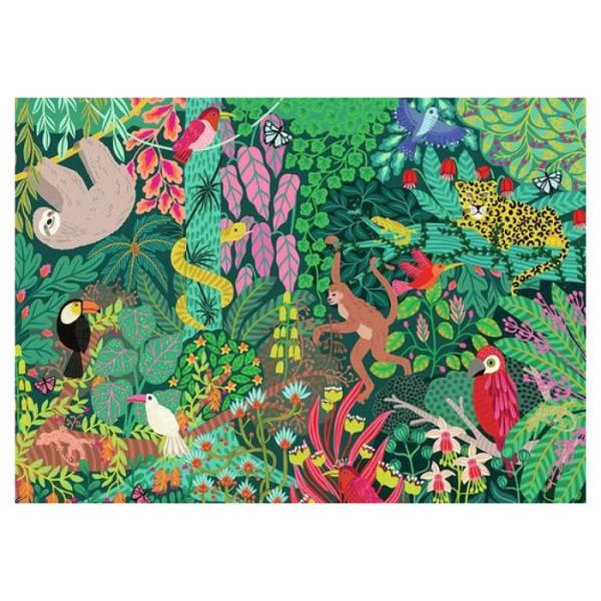Voir la diapositive 2 : RAVENSBURGER Puzzle 1000 pièces Ravensburger Forêt tropicale magique