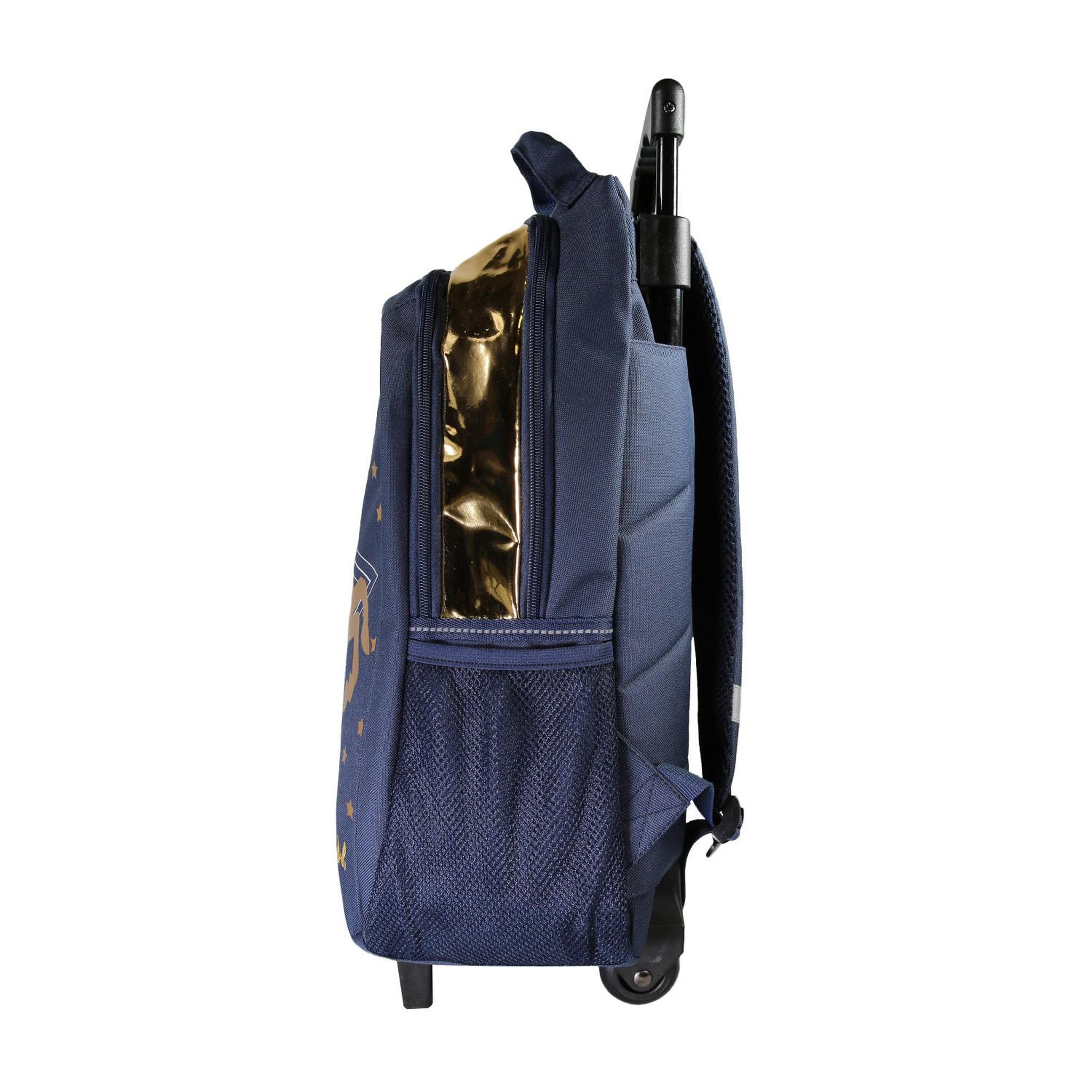 Voir la diapositive 3 : Bagtrotter Sac à dos à roulettes Cybel bleu marine  – bagtrotter