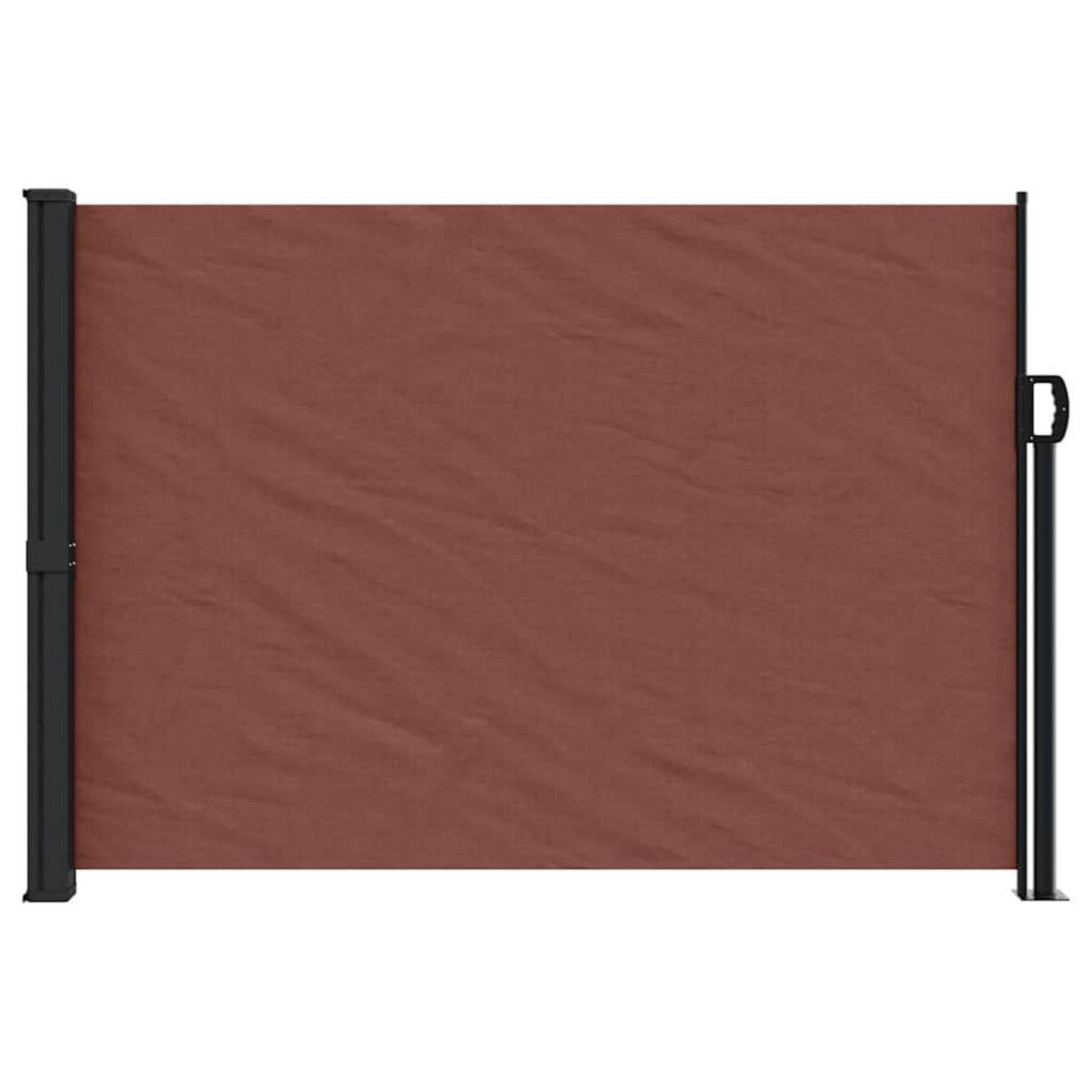 VIDAXL Auvent lateral retractable marron 140x500 cm