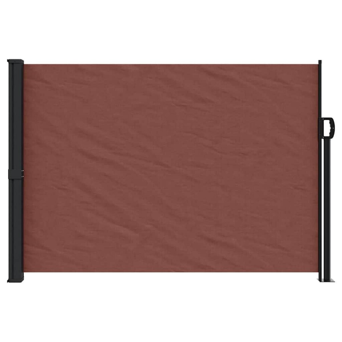 VIDAXL Auvent lateral retractable marron 140x500 cm