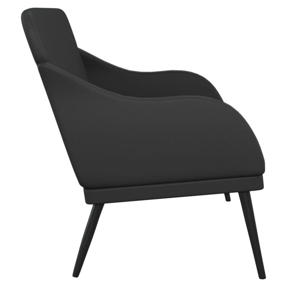 VIDAXL Banc Noir 110x76x80 cm Similicuir