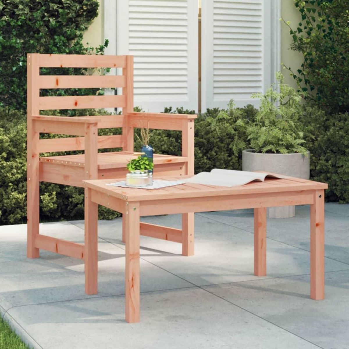 VIDAXL Table de jardin 82,5x50,5x45 cm bois massif de douglas