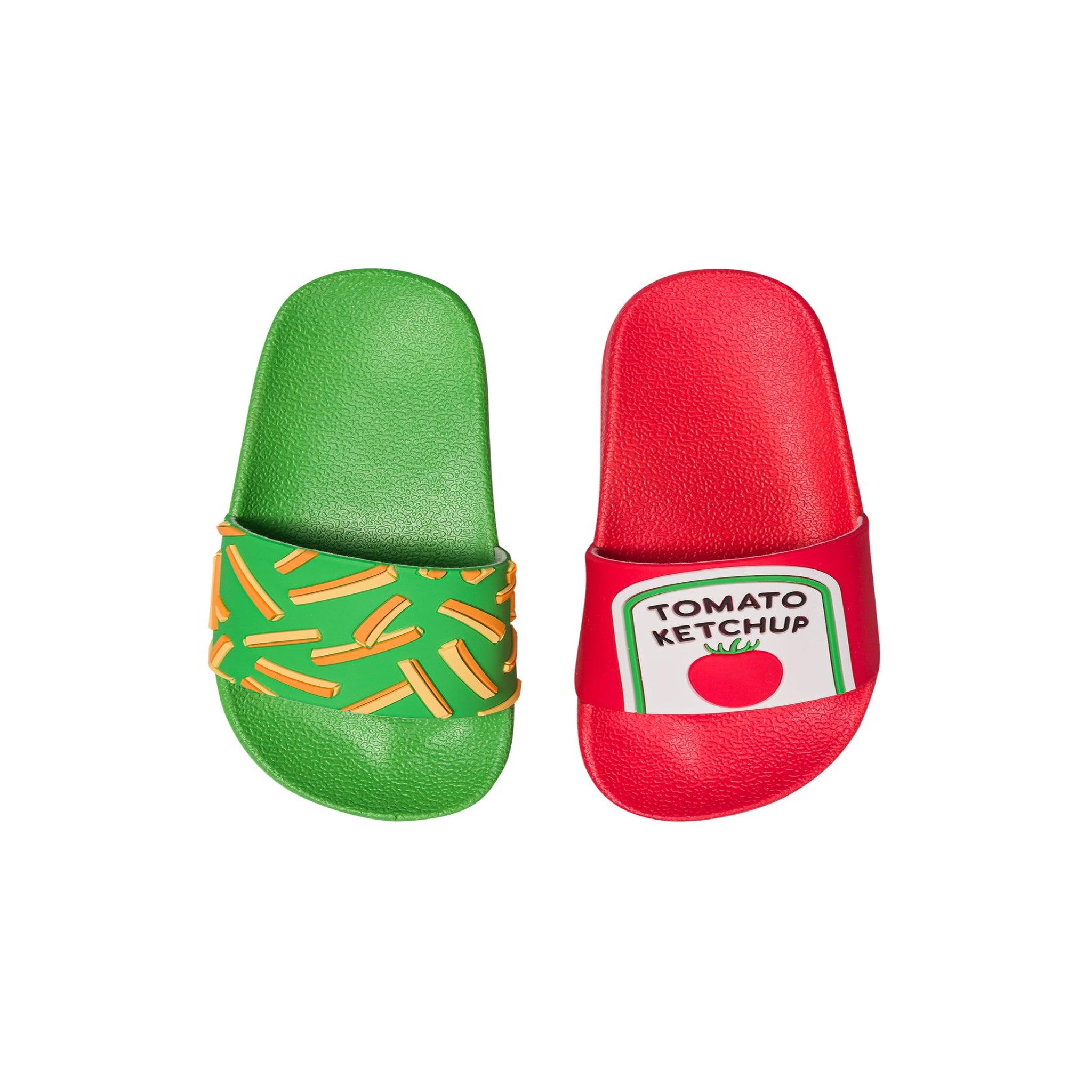 Voir la diapositive 3 : DEDOLES Claquettes frites et ketchup