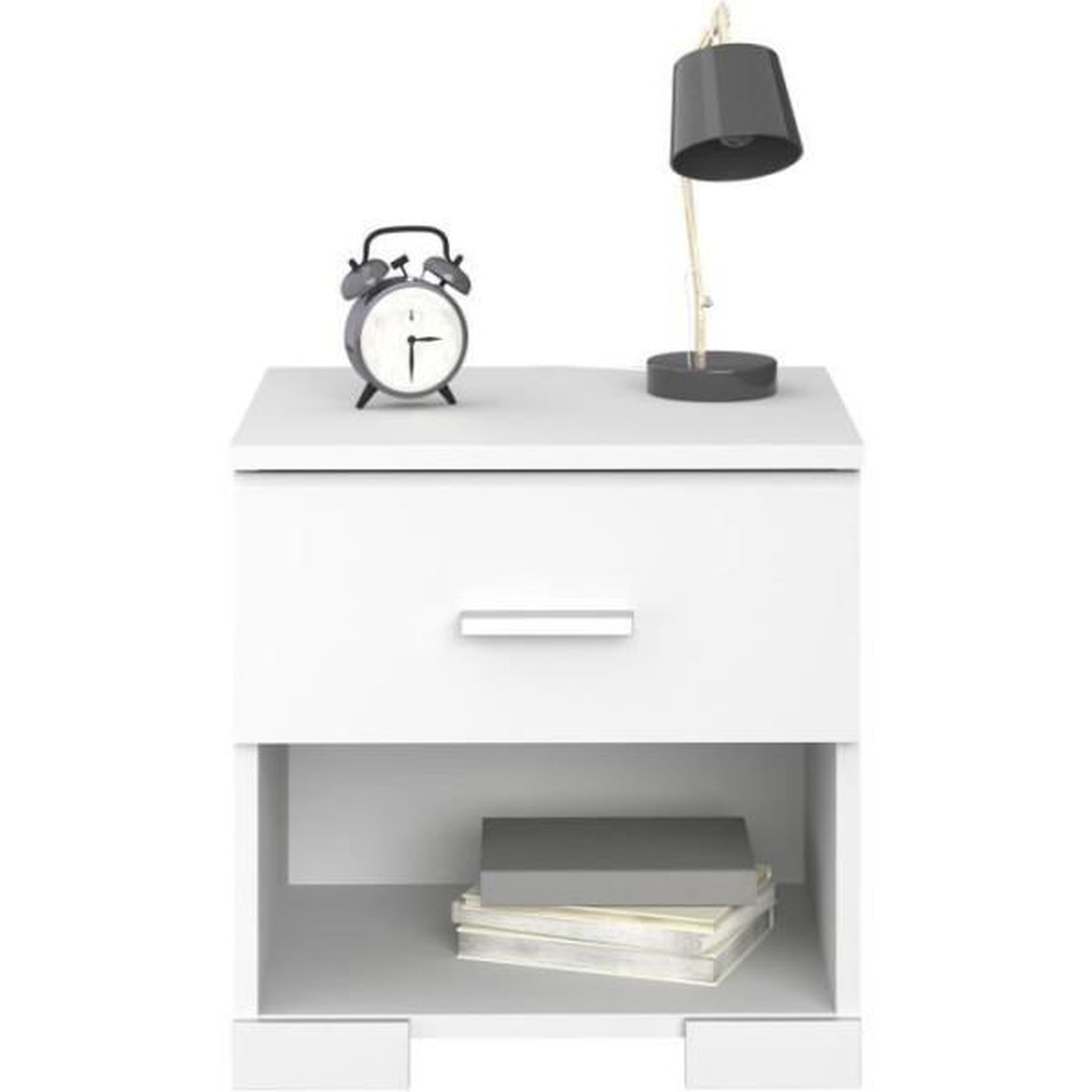 Voir la diapositive 6 : PARISOT Chambre complete enfant 3 pieces ZODIAC - Lit + chevet + bureau - Décor blanc - PARISOT