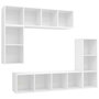 Voir la diapositive 2 : VIDAXL Ensemble de meubles TV 4 pcs Blanc Bois d'ingenierie
