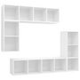 Voir la diapositive 2 : VIDAXL Ensemble de meubles TV 4 pcs Blanc Bois d'ingenierie