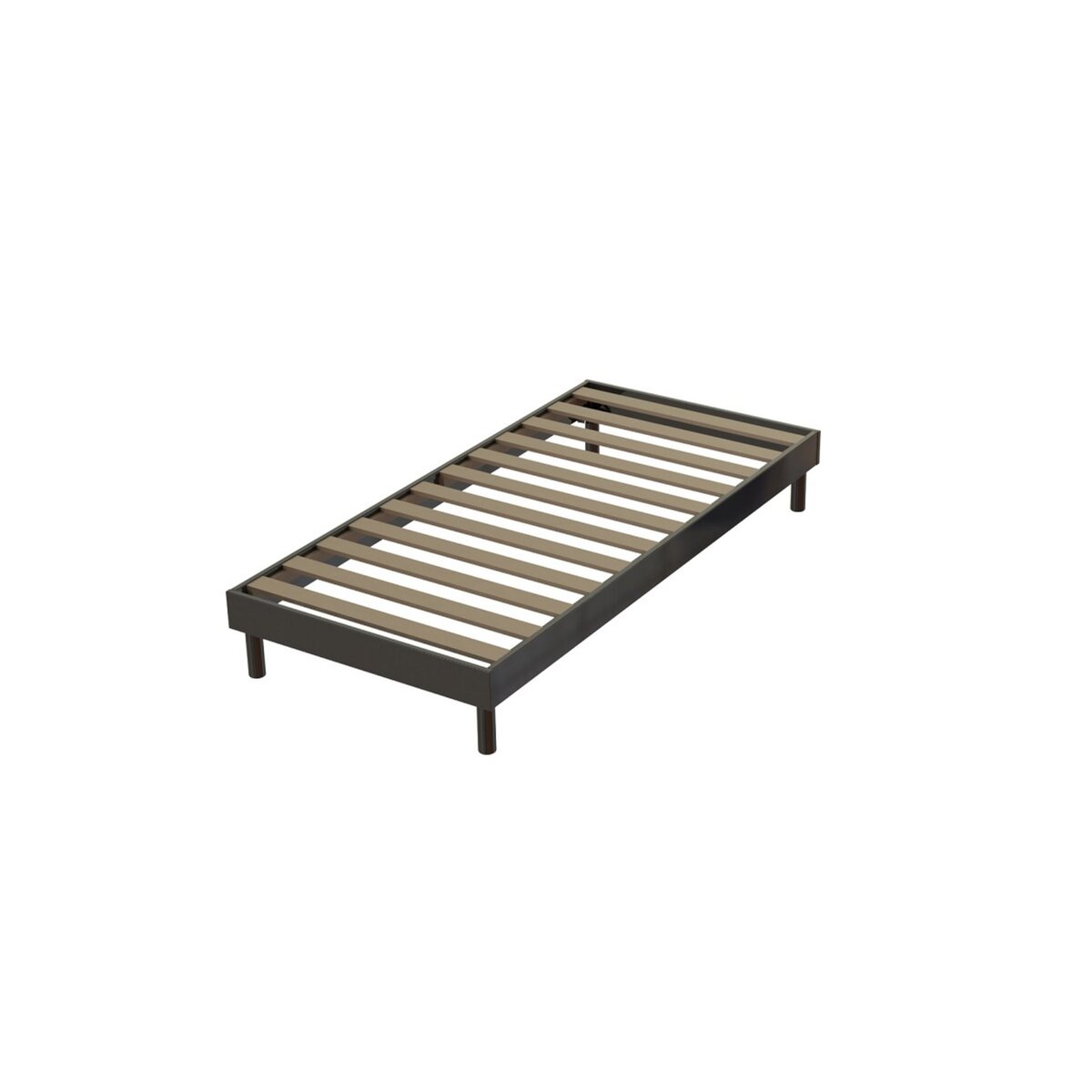 Sommier en kit 90x200 cm montage rapide KITTY