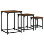Voir la diapositive 2 : VIDAXL Tables basses gigognes 3 pcs chene fume bois d'ingenierie