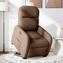 Voir la diapositive 2 : VIDAXL Fauteuil inclinable electrique marron tissu