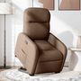 Voir la diapositive 2 : VIDAXL Fauteuil inclinable electrique marron tissu