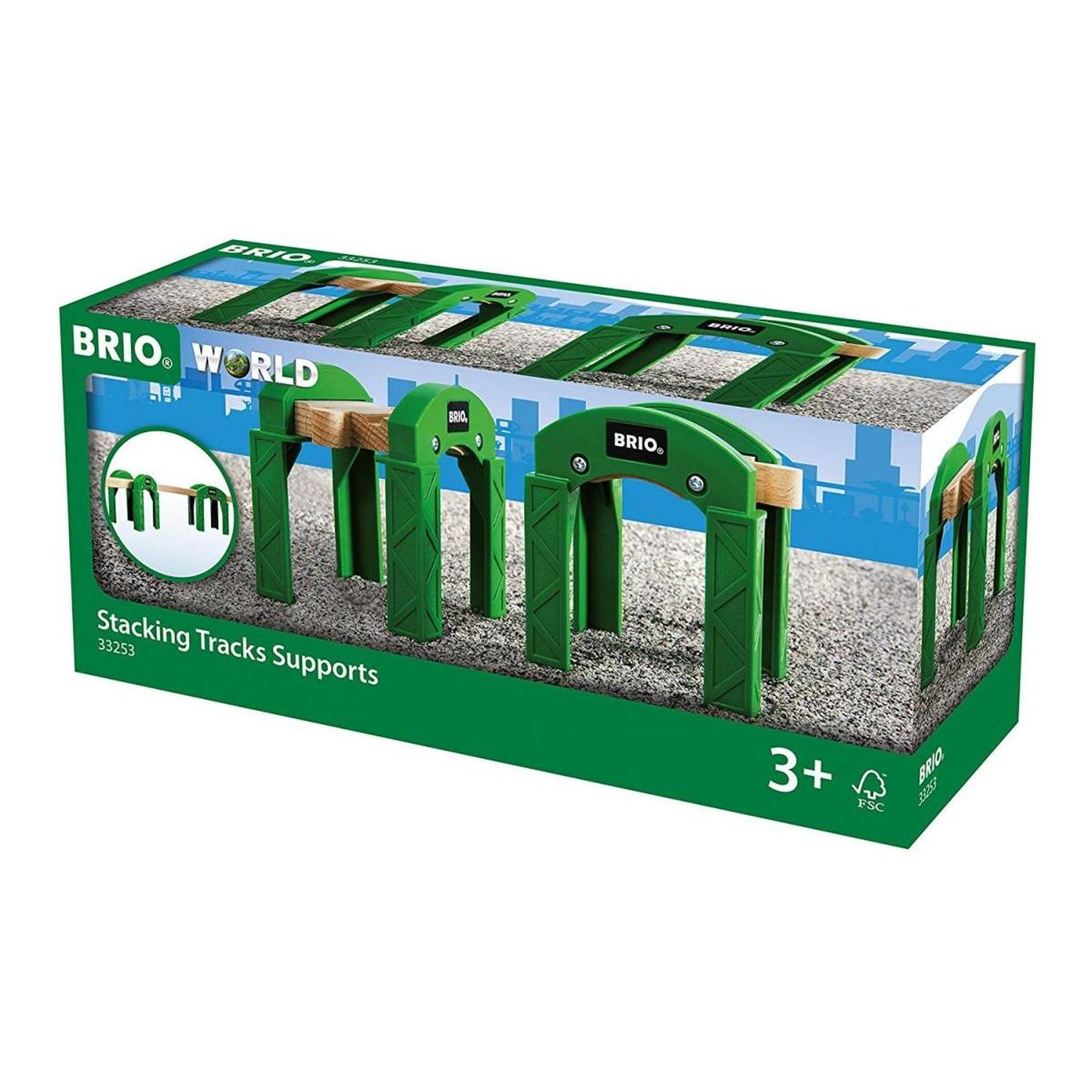 Voir la diapositive 2 : Brio 33253 Supports de pont empilables avec rail integre