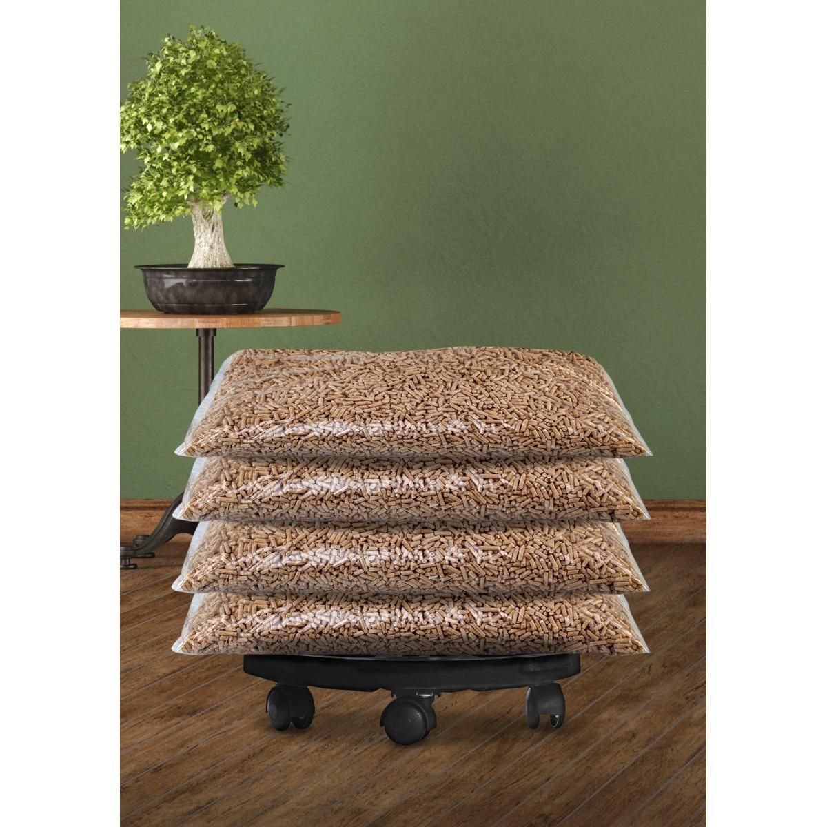 ART PLAST Support Plante Rond 30x7cm - Plateau à Roulettes Porte Pot de Fleurs Charge Lourde 170kg - Polypropylène antichoc Art Plast