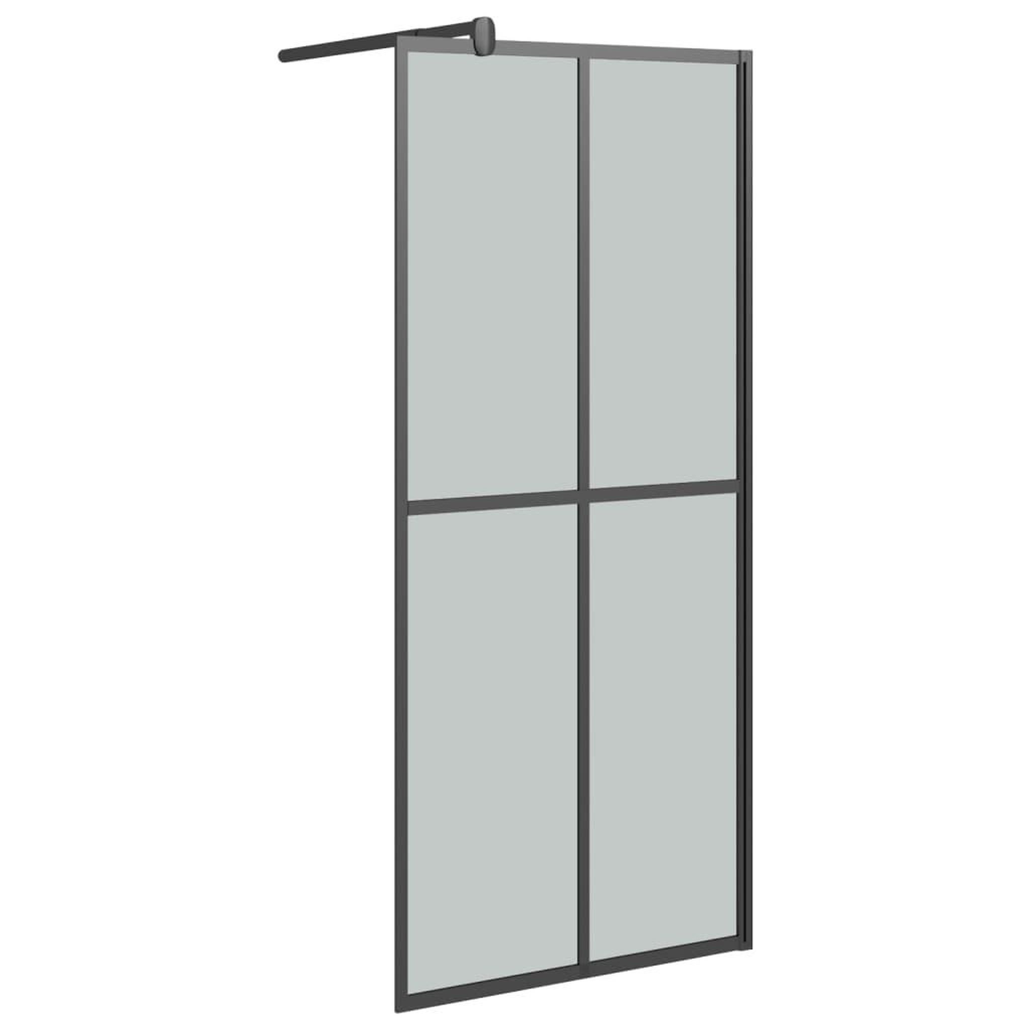 Voir la diapositive 2 : VIDAXL Ecran de douche 80x195 cm Verre trempe fonce