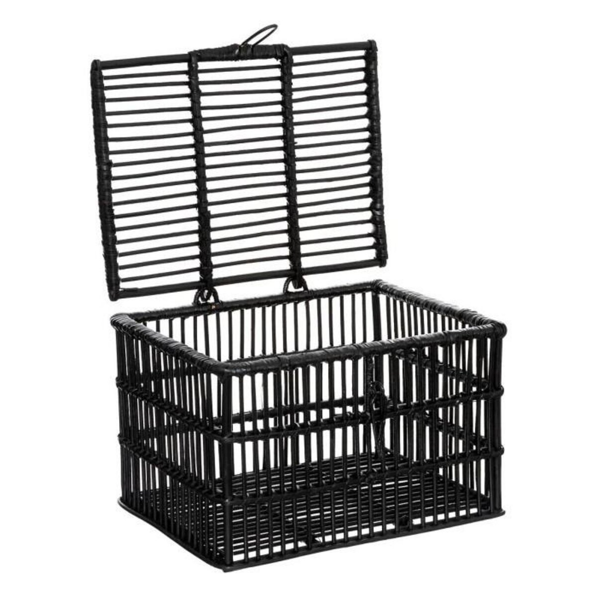 ATMOSPHERA Lot de 3 Males en Rotin  Lumhiv  45cm Noir