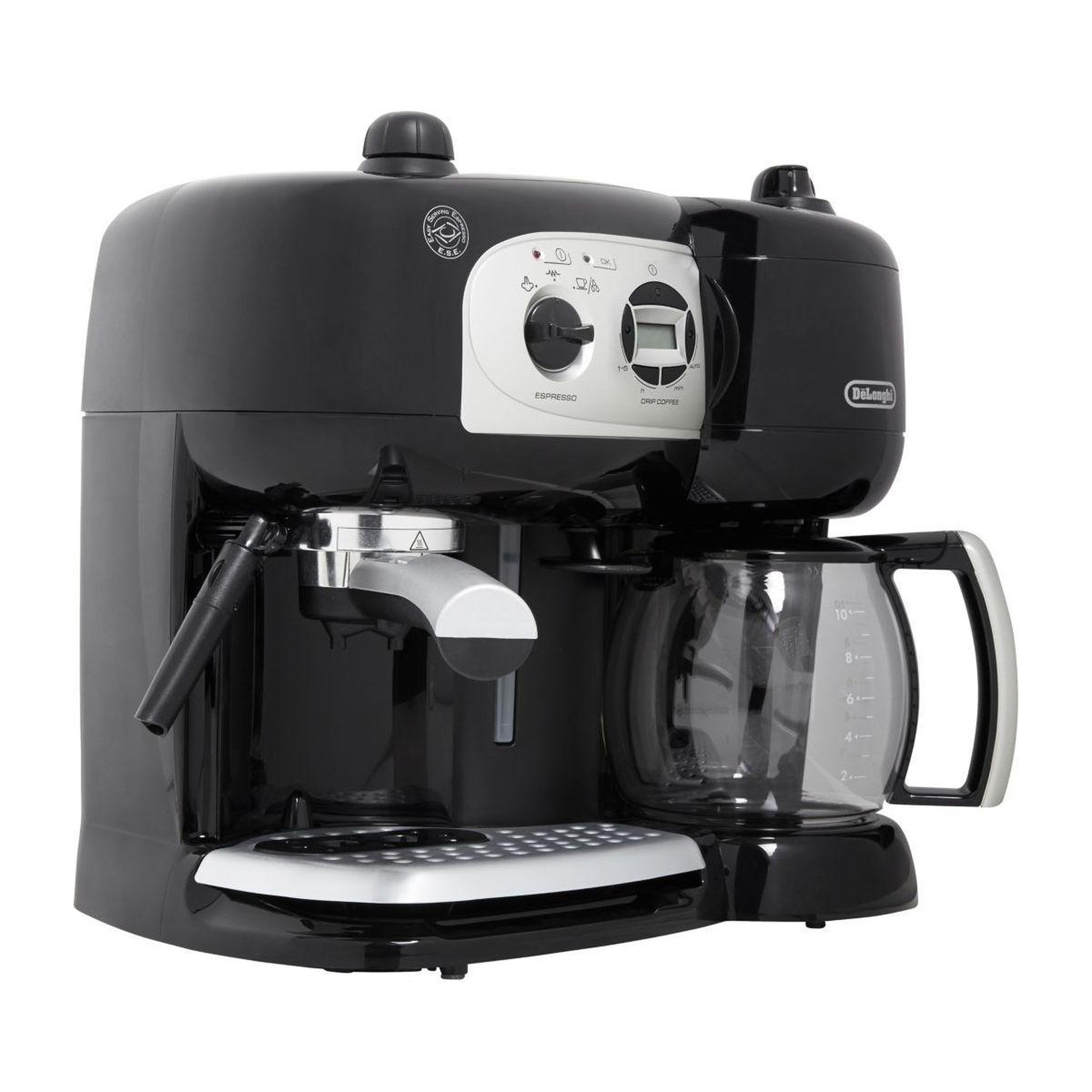 Voir la diapositive 2 : DELONGHI Expresso combiné cafetière bco 264.1 noir