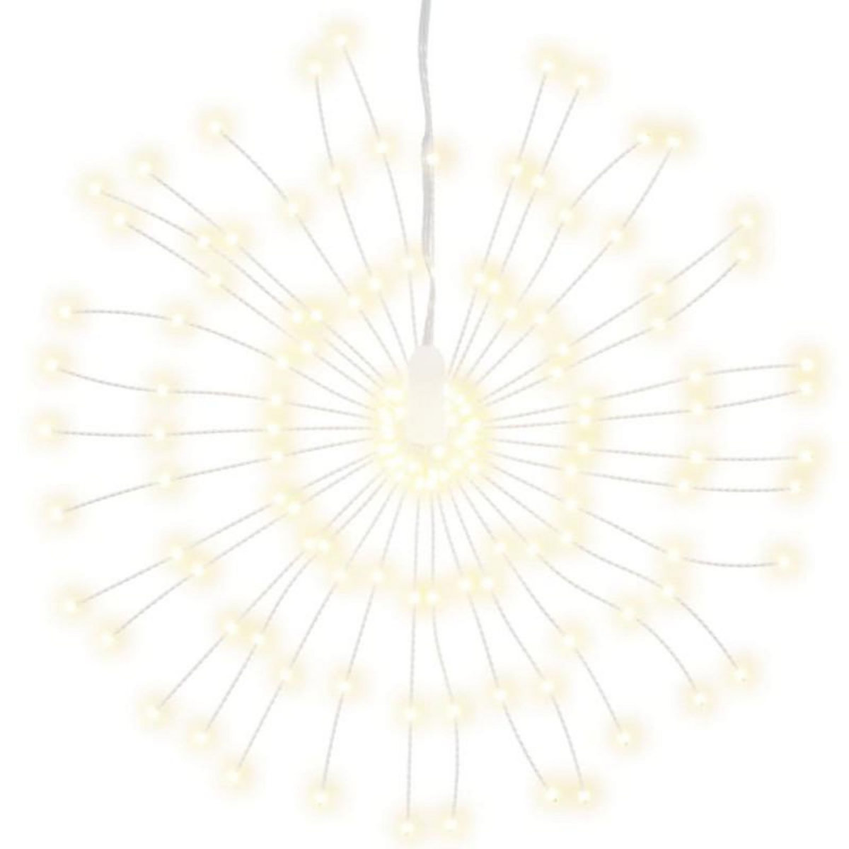 VIDAXL Étoile rayonnante de Noël 140 LED 8 pcs blanc chaud 17 cm