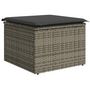 Voir la diapositive 5 : VIDAXL Salon de jardin avec coussins 7 pcs gris resine tressee