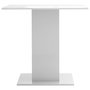 Voir la diapositive 4 : VIDAXL Table a manger blanc brillant 80x80x75 cm bois d'ingenierie