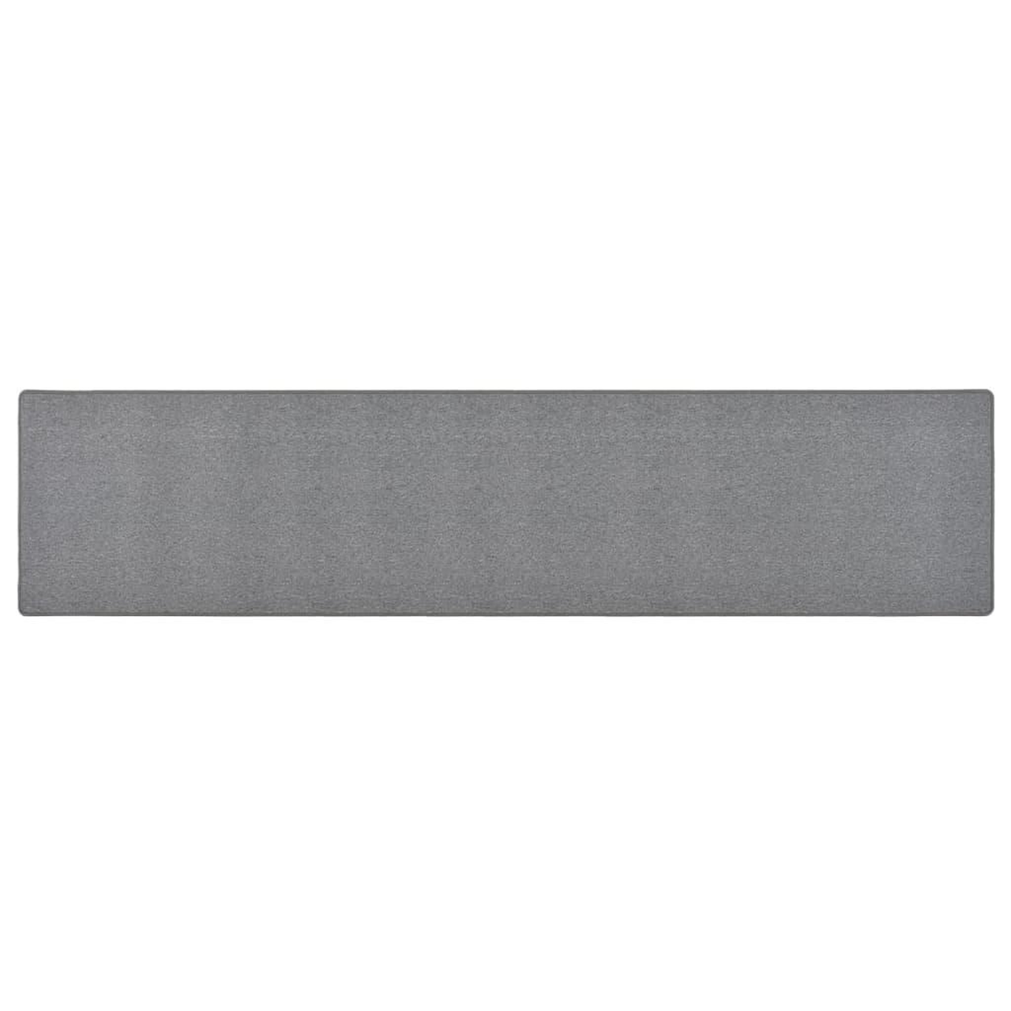 VIDAXL Tapis de couloir Gris fonce 50x250 cm