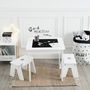 Voir la diapositive 6 : ATMOSPHERA Ensemble 1 table 2 tabourets enfant FUN