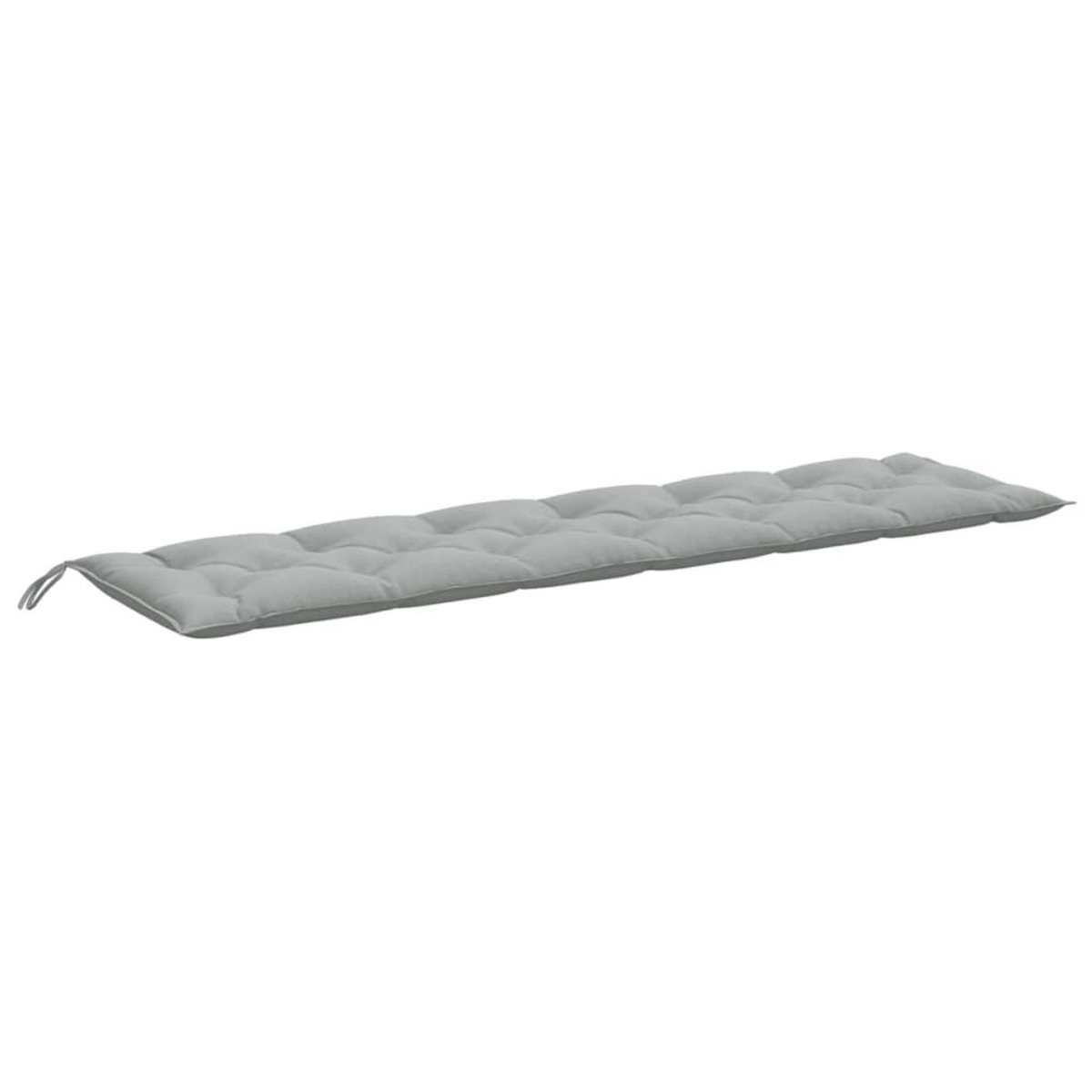VIDAXL Coussins de banc de jardin lot de 2 gris clair melange tissu