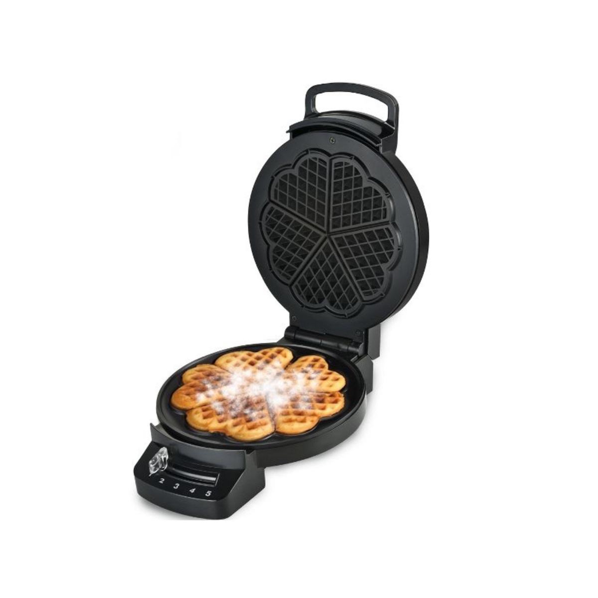 LITTLE BALANCE Gaufrier forme coeur 1200w noir - 8382