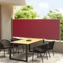 VIDAXL Auvent lateral retractable de patio 117x300 cm Rouge