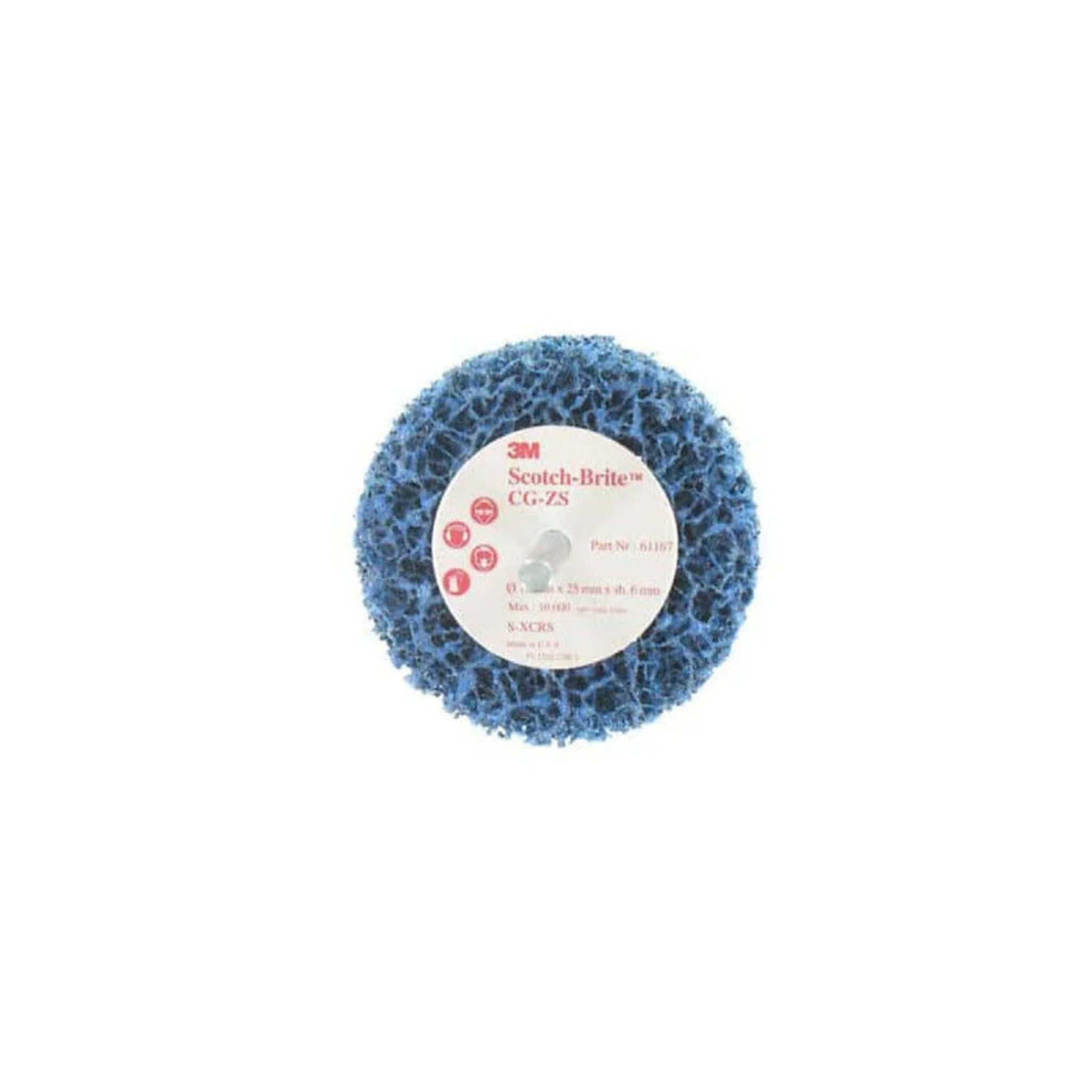 Voir la diapositive 1 : 3M Brosse 3M scotch-brite CG-ZS diamètre 75 mm x 5