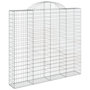 Voir la diapositive 3 : VIDAXL Paniers a gabions arques 11 pcs 200x50x180/200 cm Fer galvanise