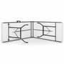 Voir la diapositive 6 : ID MARKET Table pliante d'appoint portable 180 CM et 2 bancs pliables pour camping ou réception