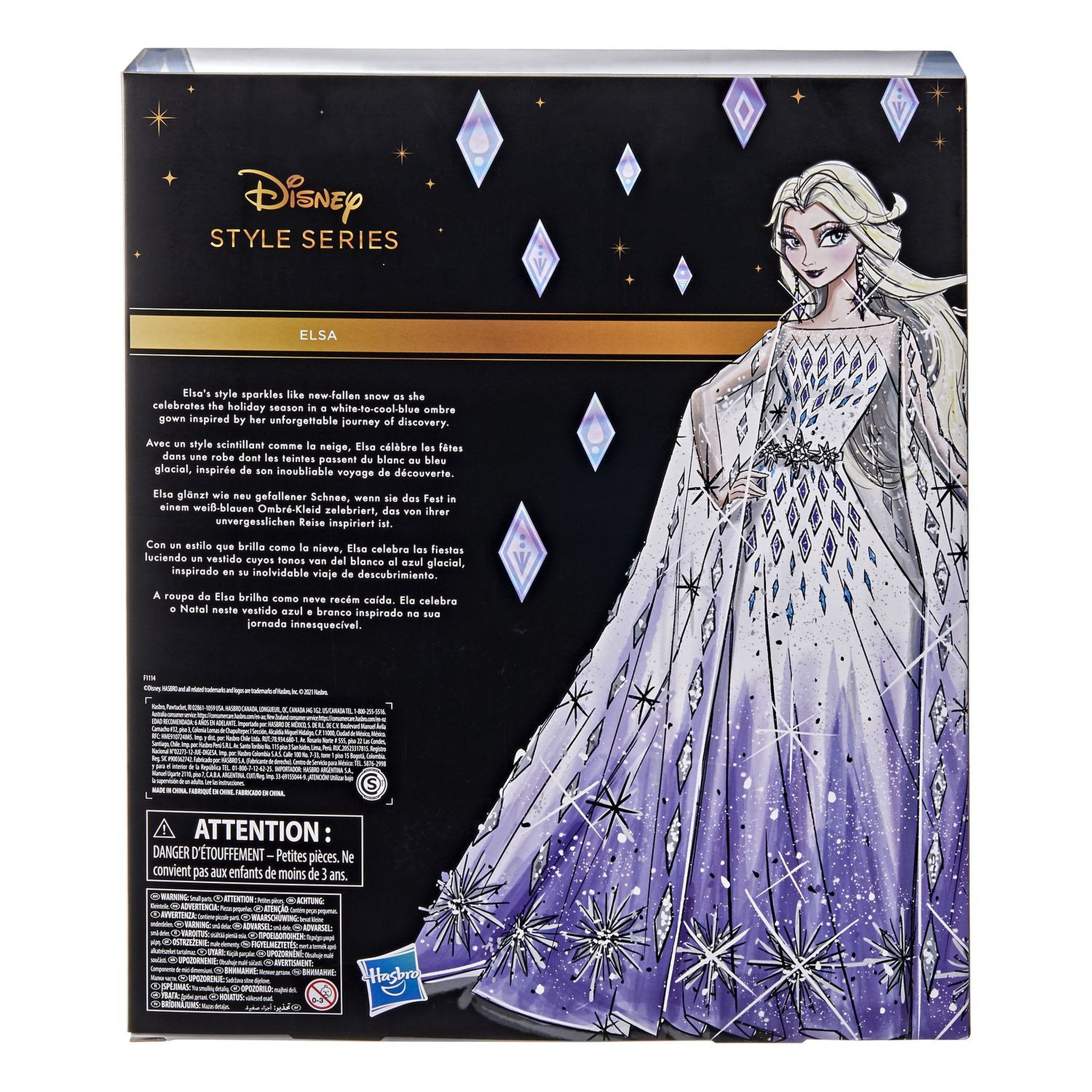 Voir la diapositive 4 : HASBRO Poupée Disney Princess Style Series Holiday Elsa