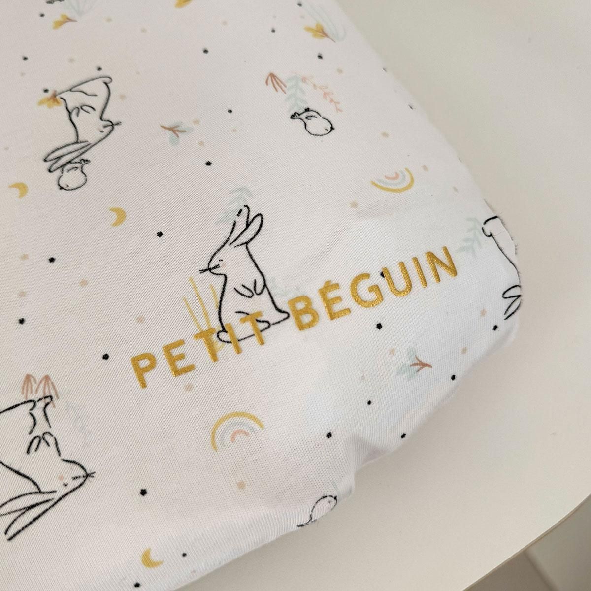 Petit Béguin Lot de 3 housses de matelas à langer Hello Baby