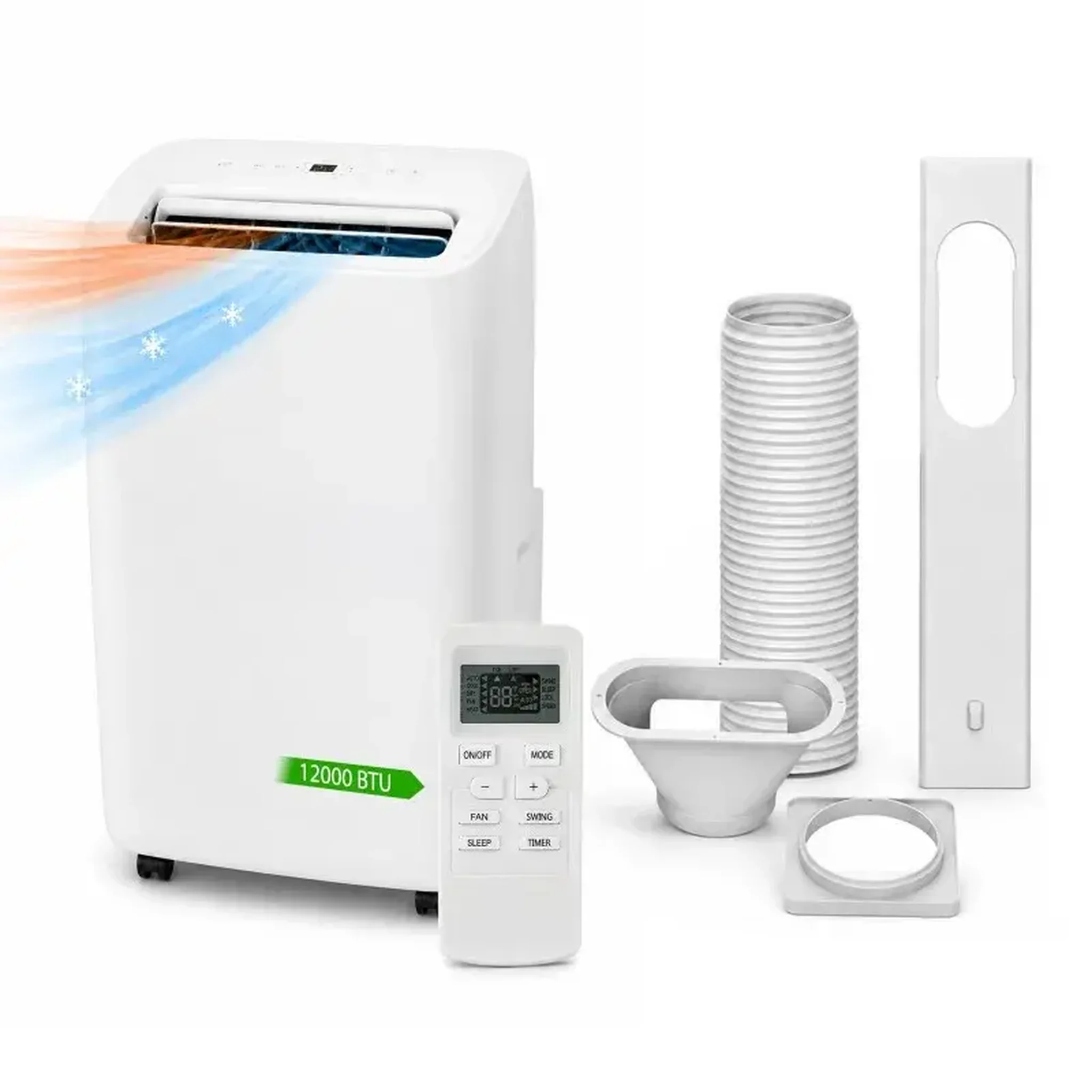Gree - 12000 Btu - Climatiseur Mobile Froid Et Chaud - Wi-fi - 3,5 Kw