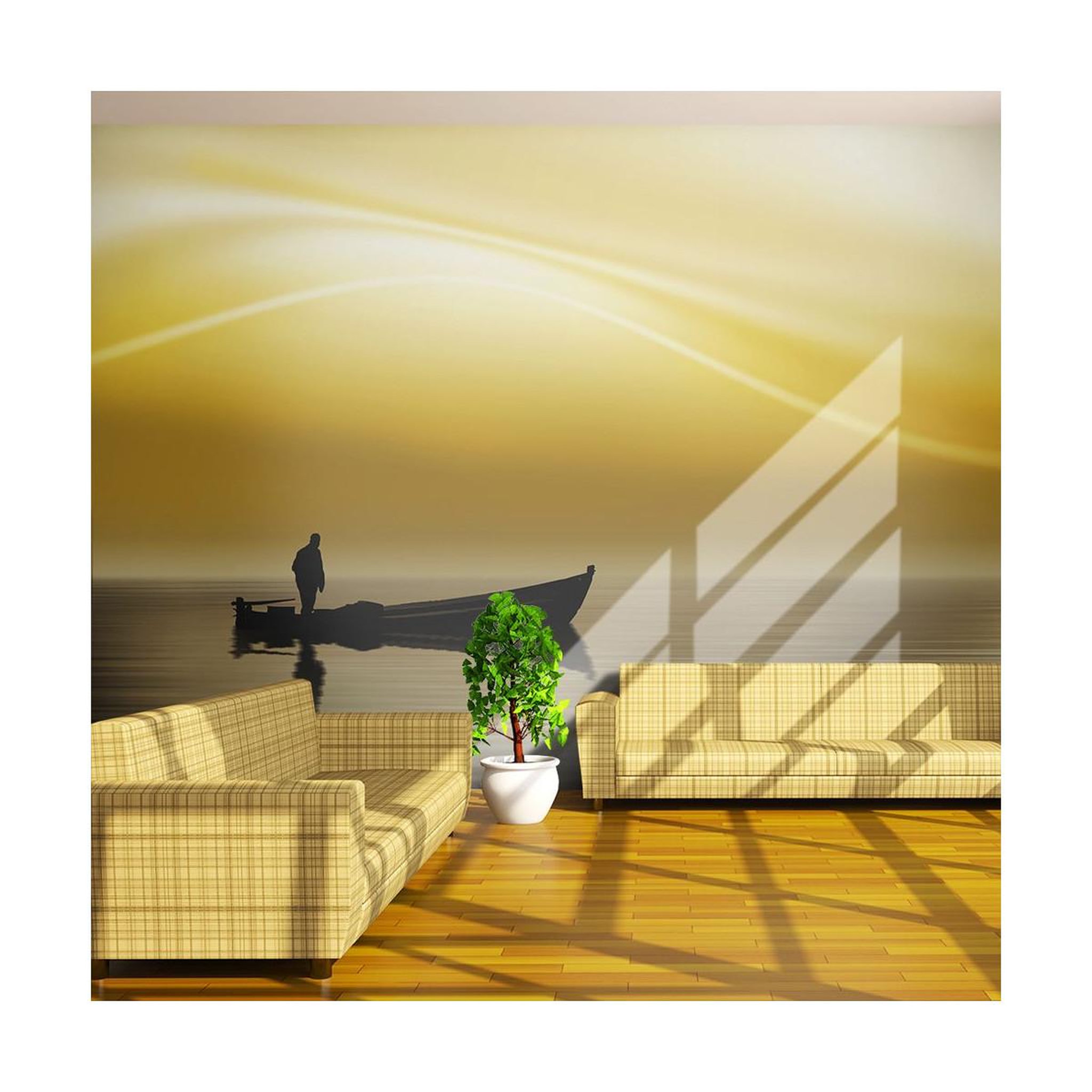 Voir la diapositive 1 : Paris Prix Papier Peint  Fishing at Sunset