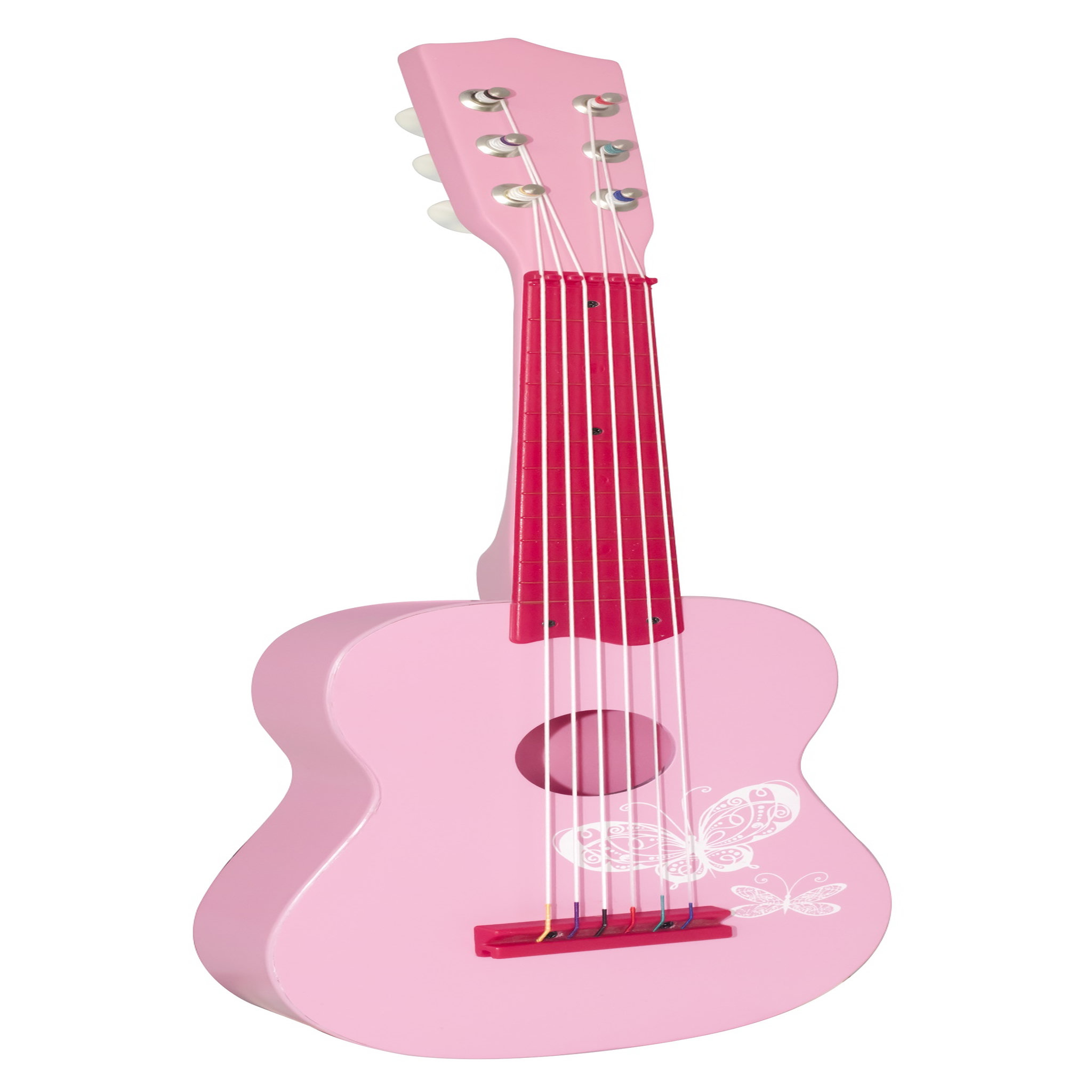 Voir la diapositive 1 : One Two Fun Ma première guitare en bois 53,4 cm - Rose