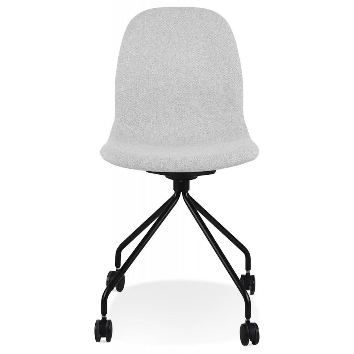 Paris Prix Chaise de Bureau à Roulettes  Tamia  86cm Gris Clair