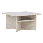 Paris Prix Table Basse Effet Marbre  Alesund   75cm Beige