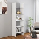 VIDAXL Bibliotheque Blanc 60x35x180 cm Bois d'ingenierie