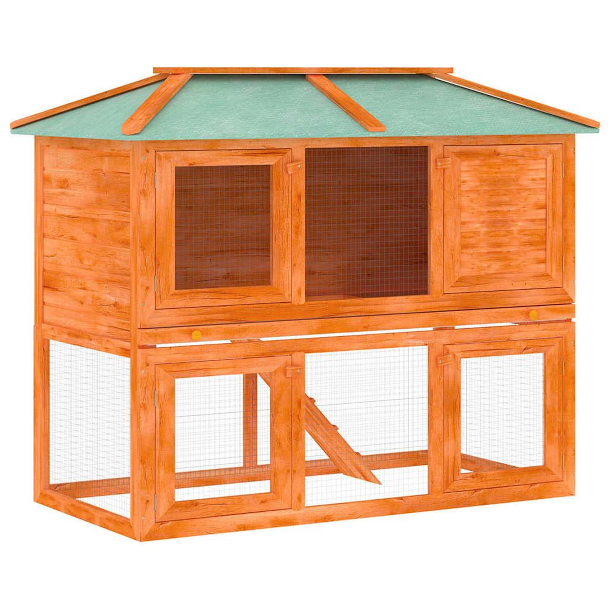Voir la diapositive 2 : VIDAXL Cage double pour animaux bois
