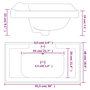 Voir la diapositive 6 : VIDAXL Evier salle de bain blanc 91,5x48x23 cm rectangulaire ceramique