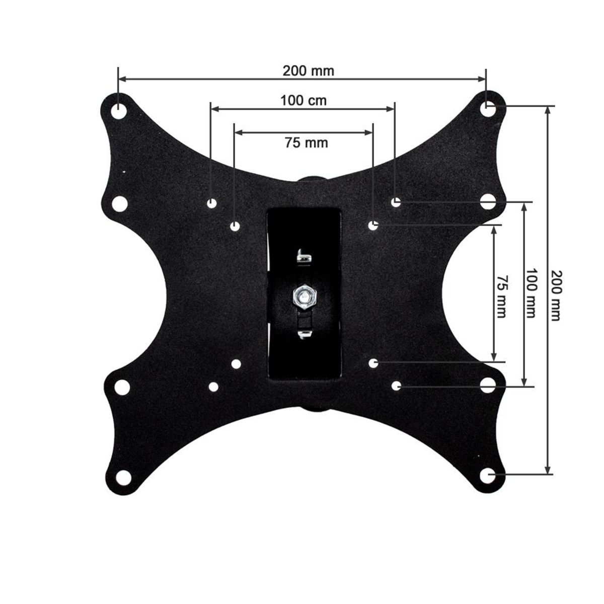 tectake Support mural TV 17 - 37  orientable et inclinable