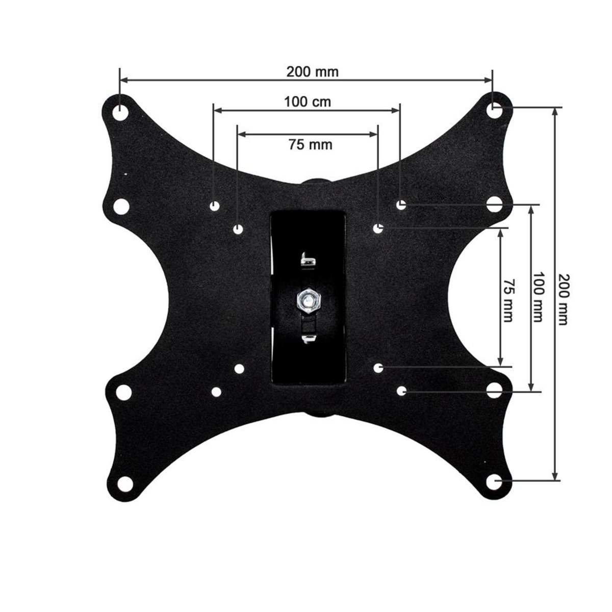 tectake Support mural TV 17 - 37  orientable et inclinable
