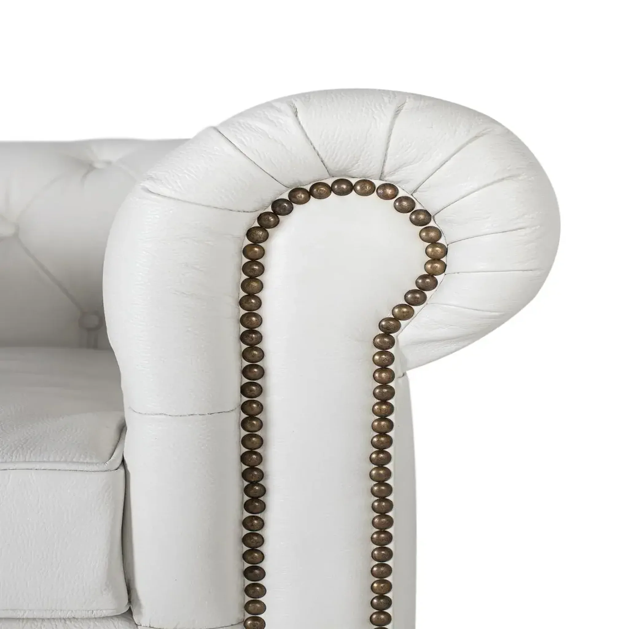 Voir la diapositive 4 : GINER Y COLOMER SL Fauteuil en cuir 96 cm style chester