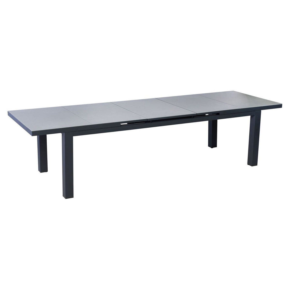 GARDENSTAR Table de jardin rectangulaire extensible - 6/8 plcaes - Aluminium - Bleu