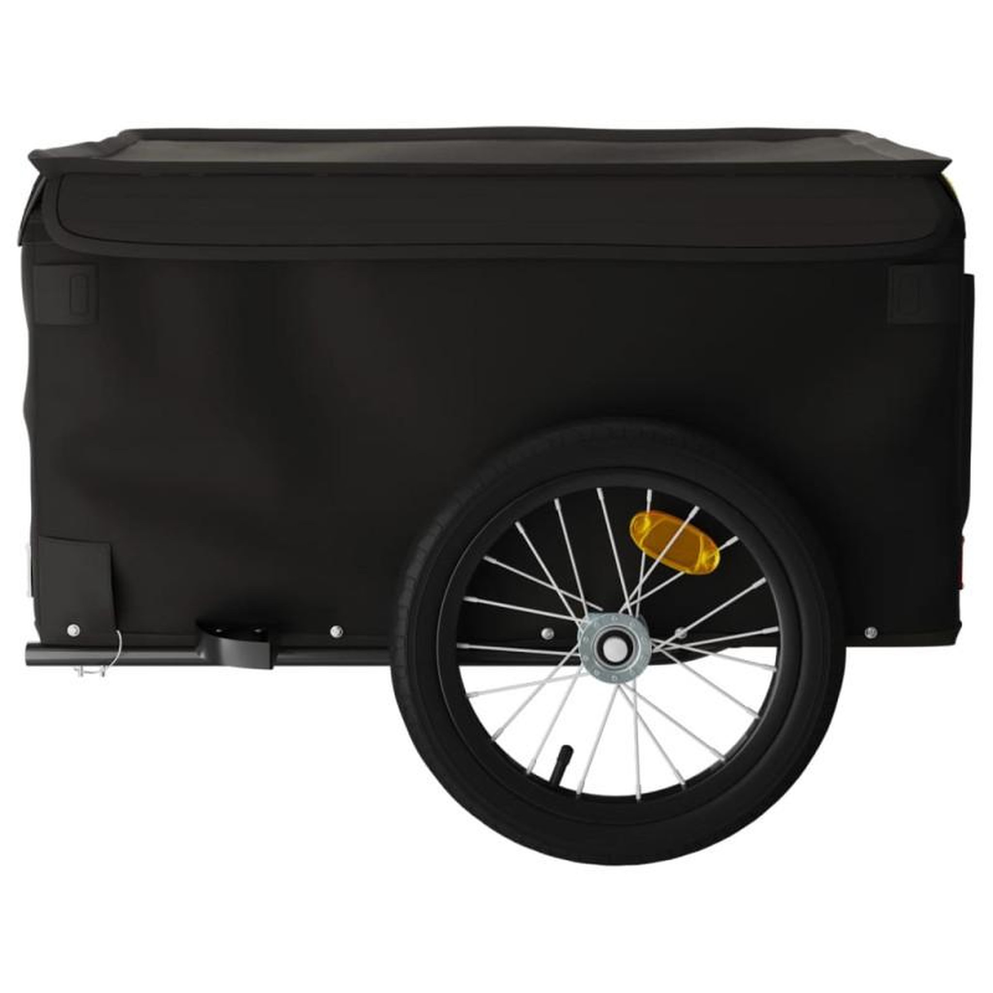 Voir la diapositive 6 : VIDAXL Remorque de vélo noir 45 kg fer