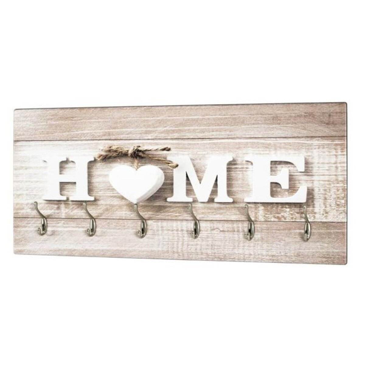 Paris Prix Patère Murale 6 Crochets  Home  90cm Naturel